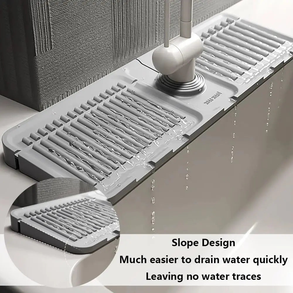 Silicone Sink Drainer Mat - Keeps Your Counter Dry