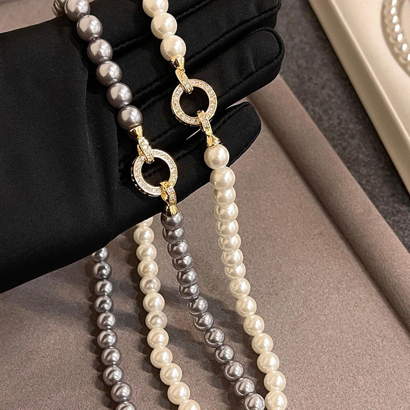 French Elegant Pearl Beaded Necklace